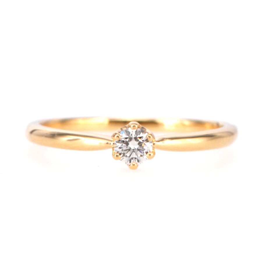 6本爪 ダイヤモンド リング 0.15ct /b0195da ジュエリー専門店