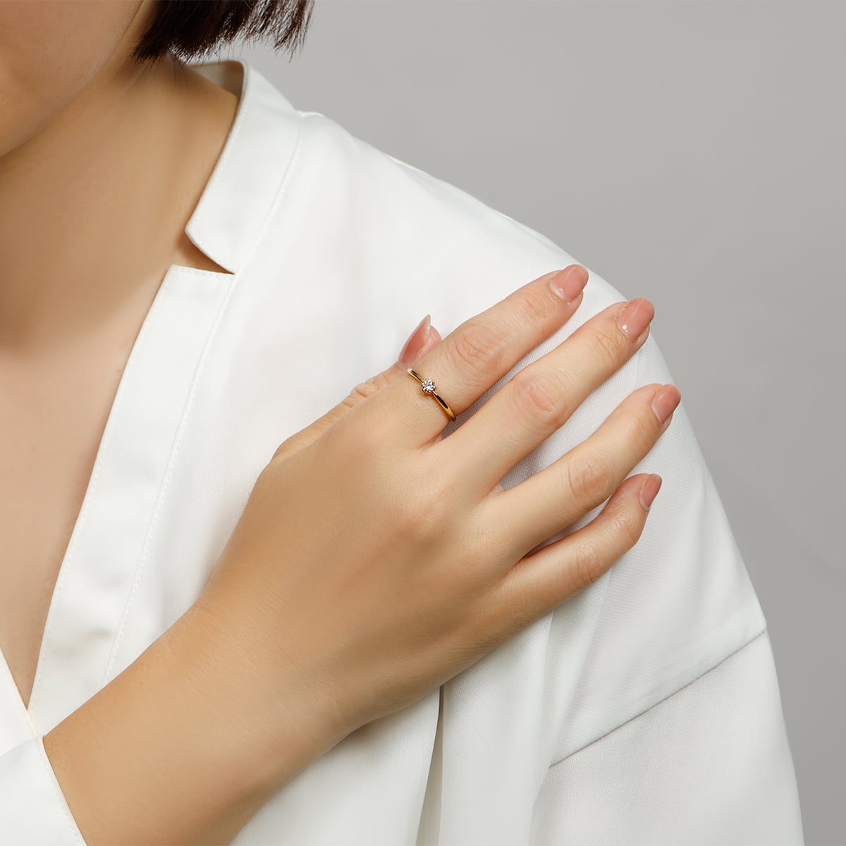 6本爪 ダイヤモンド リング 0.15ct /b0195da ジュエリー専門店