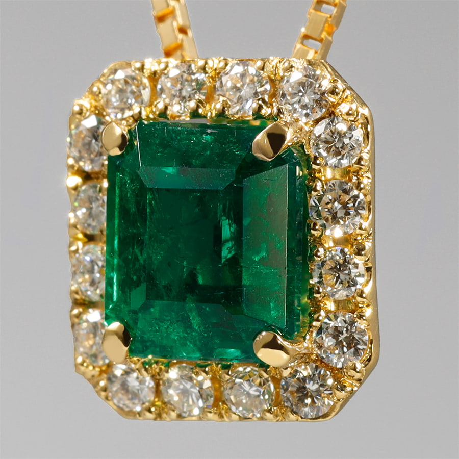 エメラルド ネックレス K18 /s0581emyg ジュエリー専門店 malvaceae