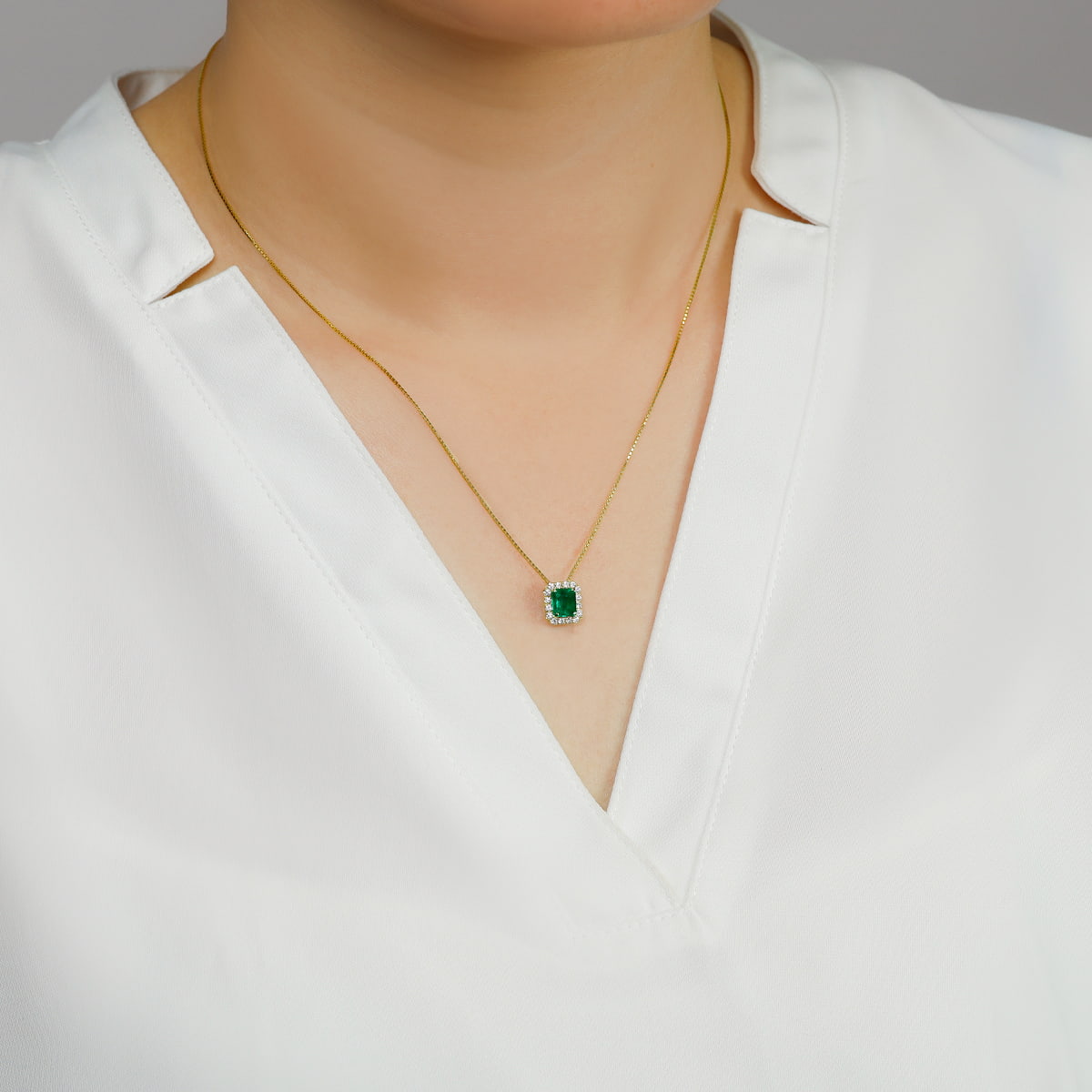 エメラルド ネックレス K18 /s0581emyg ジュエリー専門店 malvaceae