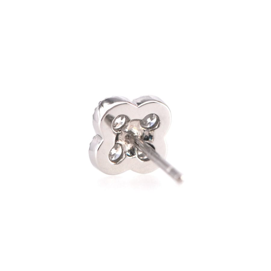 フラワー ダイヤモンド ピアス /b0240da ジュエリー専門店