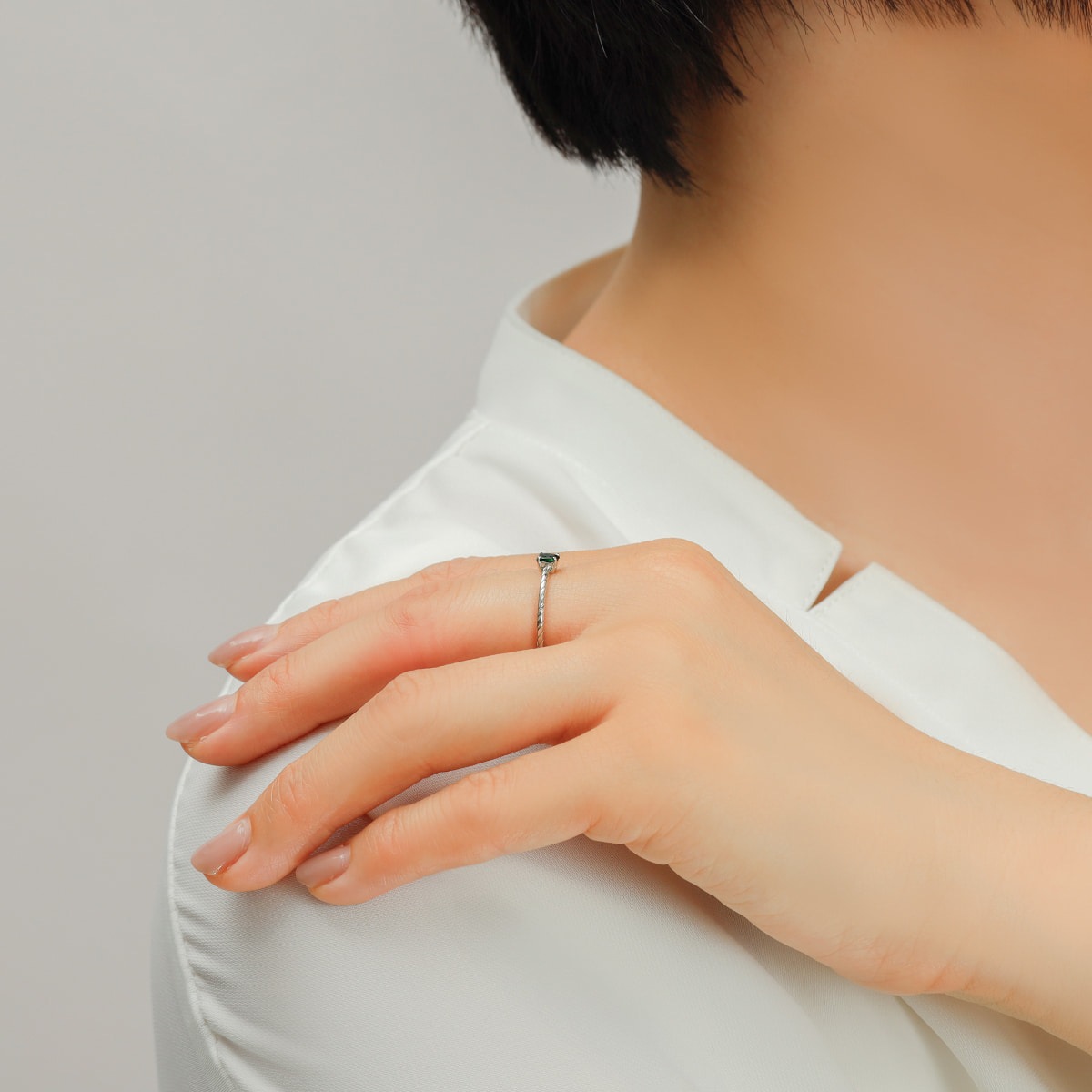 ベティさま専用ピンクオパール とグリーントルマリンの共生　スフィア　C19 グリーントルマリン リング /c0021trgr ジュエリー専門店 malvaceae