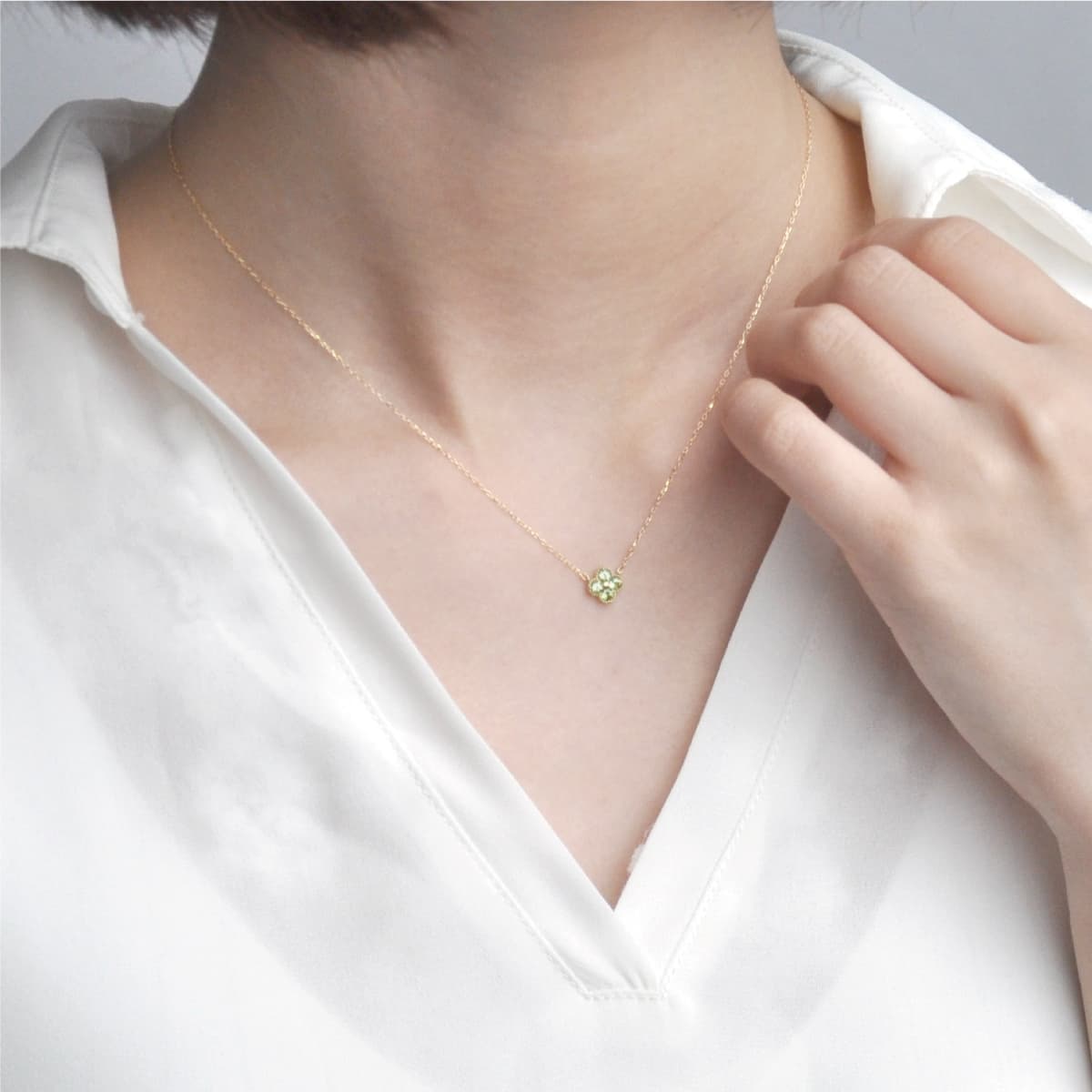 BLOOM ペリドット 向日葵 ネックレス BLOOM ペリドット 向日葵 ネックレス