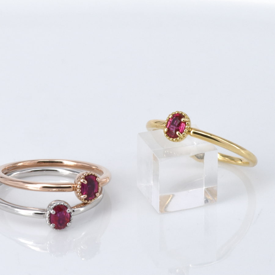 非加熱 ピジョンブラッド ルビーリング/c0026 ジュエリー専門店