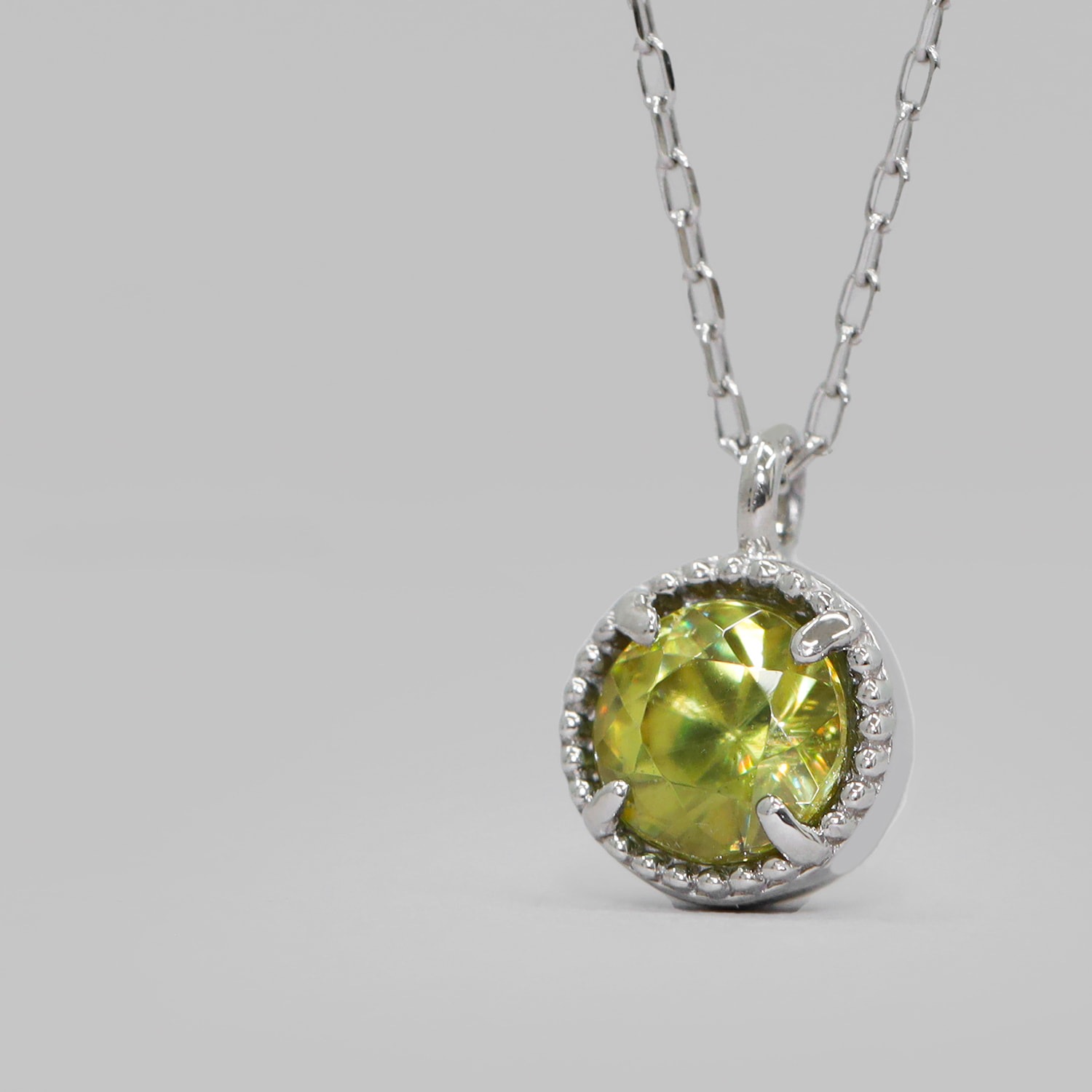 スフェーン ネックレス ミルグレイン /c0511sf ジュエリー専門店