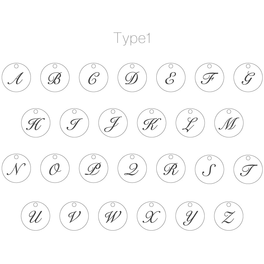 イニシャル コイン ネックレス 【50㎝】 /a0219 ジュエリー専門店 malvaceae│マルヴェセア ジュエリーの街  甲府・山梨から送る本物のジュエリー