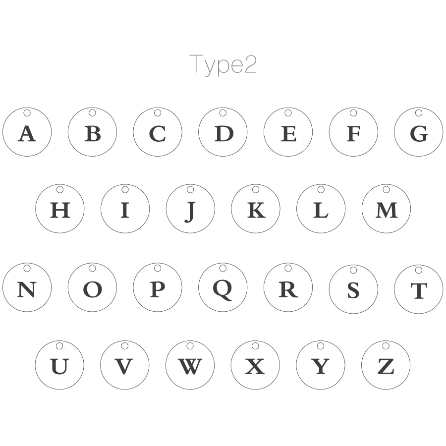 イニシャル コイン ネックレス 【50㎝】 /a0219 ジュエリー専門店 malvaceae│マルヴェセア ジュエリーの街  甲府・山梨から送る本物のジュエリー