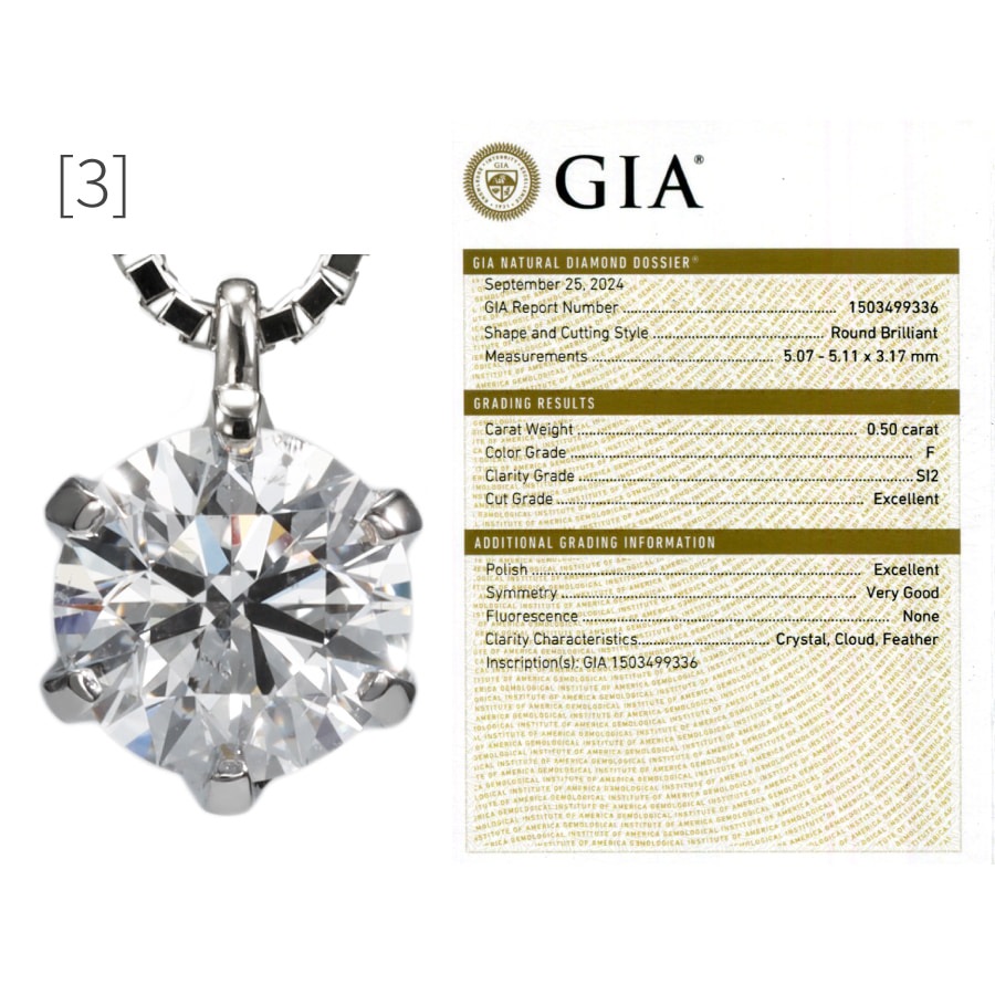 special offer｜GIA ダイヤモンド ネックレス 0.5ct /s0518da