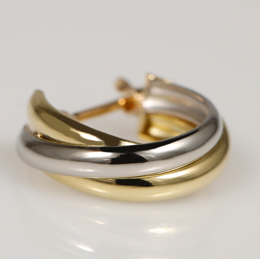 コンビ・スリーカラー フープピアス medium /a0561mt ジュエリー専門店