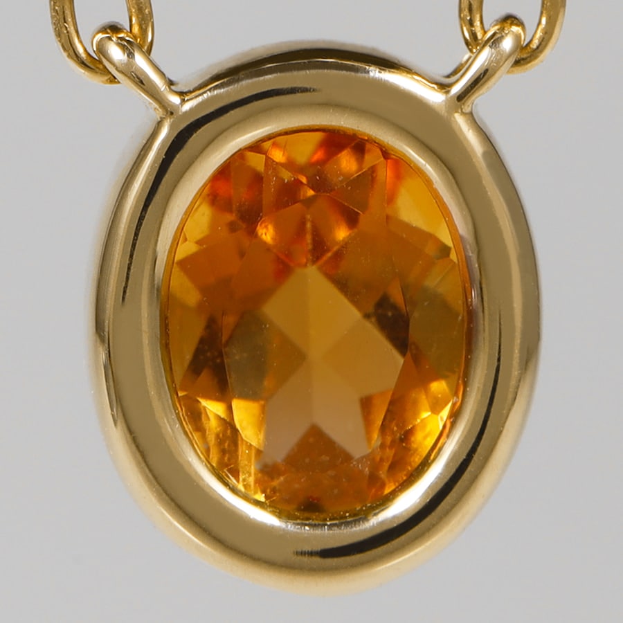 オーバル シトリン ネックレス / c0034ct ジュエリー専門店 malvaceae