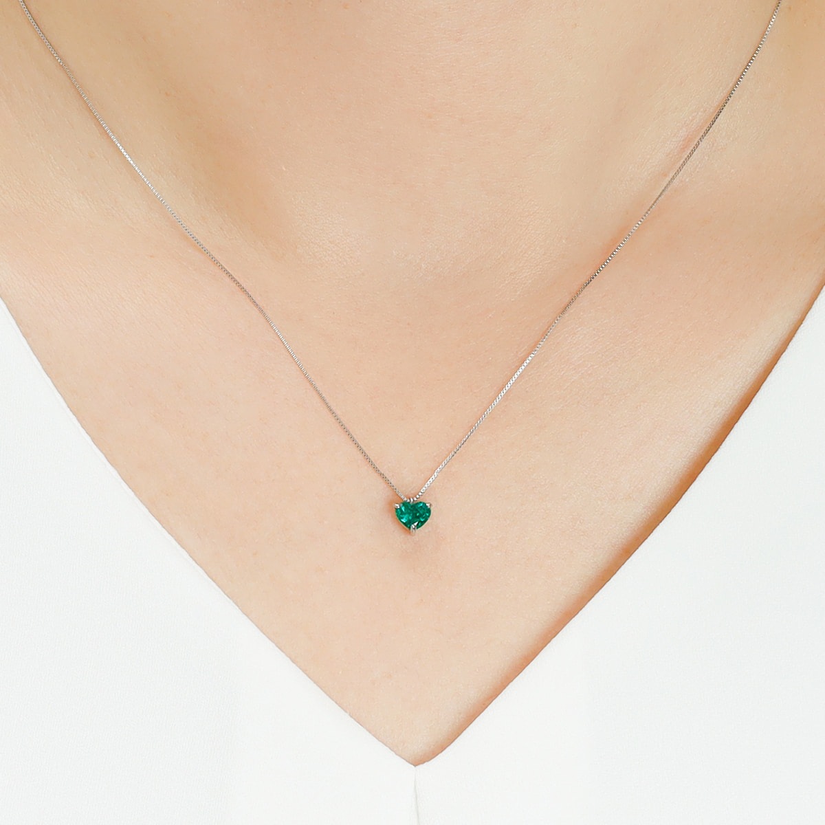 HIRAMATSU JEWELRY エメラルド ネックレス 5月1日 20:00発売｜Pt エメラルド ネックレス /s0707empt ジュエリー