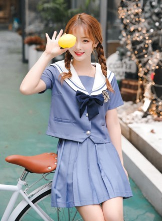 【Mサイズは即日発送】JK制服/半袖セーラー服女子高生《ハロウィンコスプレ3点セット》【Malymoon/マリームーン】【6763】|女子高生・制服(school-uniform)|全てのコスチューム