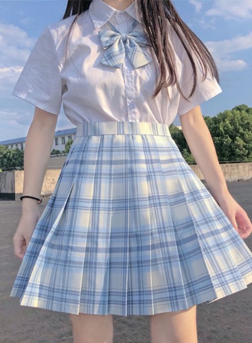 【取り寄せ】チェック柄JK制服セット16カラー(半袖)《ハロウィンコスプレ3点セット》【Malymoon/マリームーン】【odr6773】