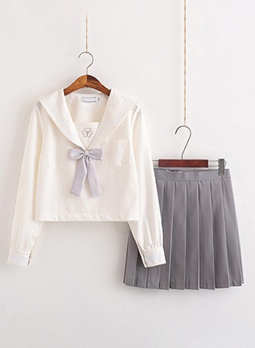 JK制服/半袖・長袖セーラー服女子高生《ハロウィンコスプレ4点セット》【Malymoon/マリームーン】【8158】