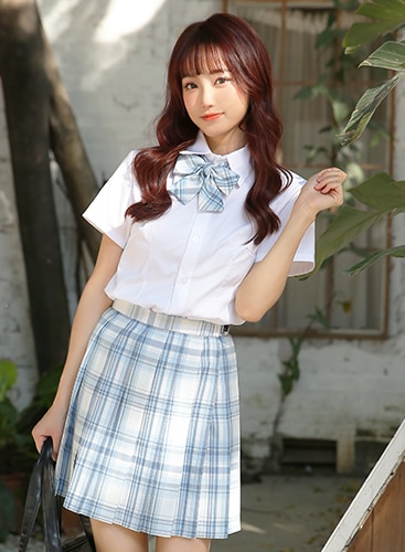 【即日発送】JK制服/チェック柄女子高生コスプレ《ハロウィンコスプレ3点セット》【Malymoon/マリームーン】【8233】
