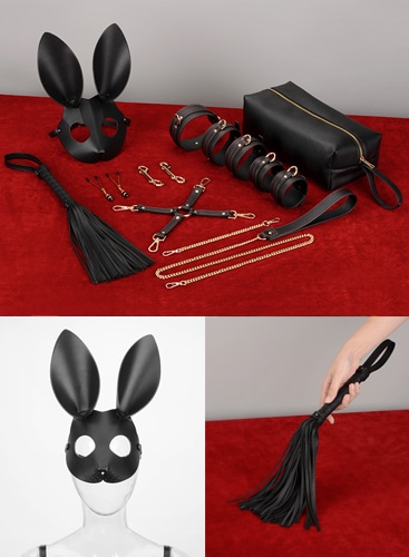 【即日発送】SMグッズ9点セット(ブラック)《セクシーSMグッズ》【Malymoon/マリームーン】【s2004-2】