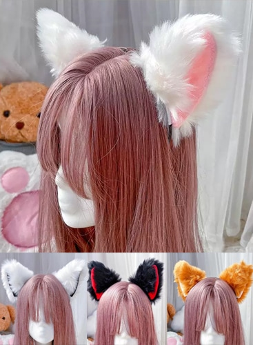 【取り寄せ】けもみみカチューシャ4カラー《可愛いコスプレ小物》【Malymoon/マリームーン】【odr5501】