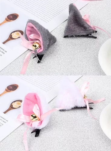 【取り寄せ】けもみみヘアクリップ2カラー《可愛いコスプレ小物》【Malymoon/マリームーン】【odr8023-2】