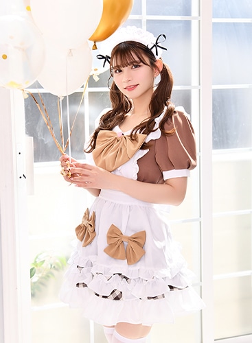 【取り寄せ】【レビュー投稿で白ニーハイプレゼント】完全受注オーダー高級メイド服《かわいいコスプレ4点セット》【odrm8166-3】