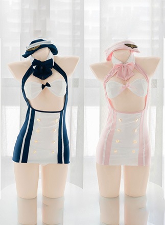 【odr】セクシーキャビンアテンダントコスチューム２カラー《かわいいコスプレ5点セット》【SEVENTY-THREE】【odr2904】|SEVENTY-THREE|ランジェリーコスチューム(ling