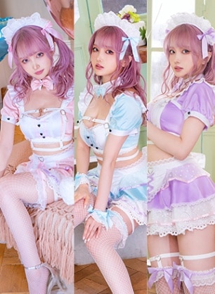 【即日発送】3カラーハーネスメイド《ハロウィンコスプレ8点セット》【Malymoon/マリームーン】【9582】