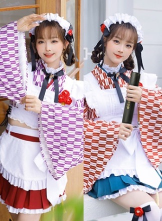 【予約-3月末頃より順次発送予定】大正ロマンメイド《ハロウィンコスプレ8点セット》【Malymoon/マリームーン】【9666】|メイド服・ウエイトレス(maid/waitress)|オリジナルコスチ