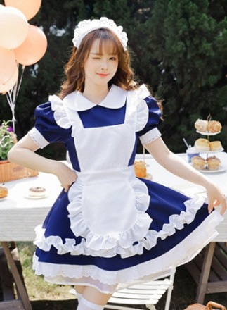 【レビュー投稿で白ニーハイプレゼント】【odr】完全受注オーダー高級メイド服《かわいいコスプレ3点セット》【odrm8171】|高級メイド服|全てのコスチューム(all costume)