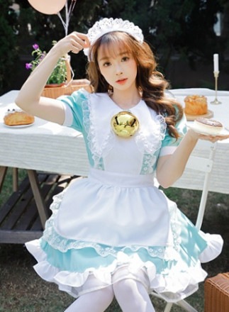 【レビュー投稿で白ニーハイプレゼント】【odr】完全受注オーダー高級メイド服《かわいいコスプレ4点セット》【odrm8172】|高級メイド服|全てのコスチューム(all costume)