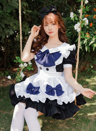 【レビュー投稿で白ニーハイプレゼント】【odr】完全受注オーダー高級メイド服《かわいいコスプレ3点セット》【odrm8177】|高級メイド服|全てのコスチューム(all costume)