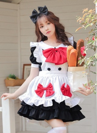 【レビュー投稿で白ニーハイプレゼント】【odr】完全受注オーダー高級メイド服《かわいいコスプレ3点セット》【odrm8180】|高級メイド服|全てのコスチューム(all costume)