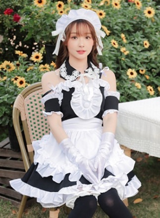 【レビュー投稿で白ニーハイプレゼント】【odr】完全受注オーダー高級メイド服《かわいいコスプレ3点セット》【odrm8182】|高級メイド服|全てのコスチューム(all costume)