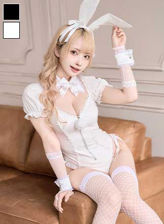 【即日発送】スムースレザーバニー《ハロウィンコスプレ8点セット》【Malymoon/マリームーン】【9746】