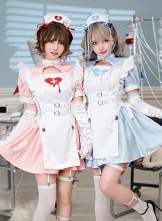 【即日発送】デビルハーネスナース《ハロウィンコスプレ9点セット》【Malymoon/マリームーン】【9773】