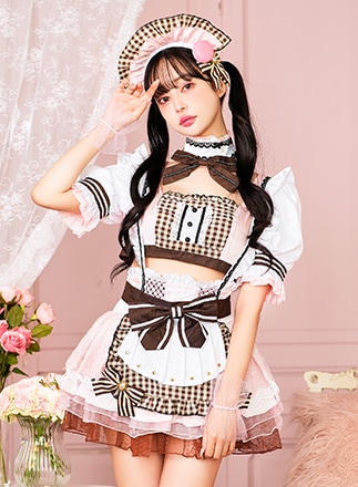 即日発送】【中村里砂着用】【ないるコラボ】ピンクマカロンメイド