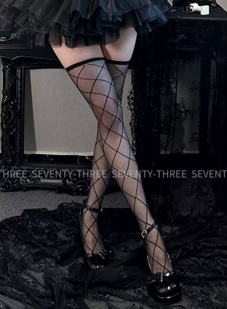 【ネコポス送料220円】【即日発送】クロスデザインニーハイ≪靴下≫【leg005】