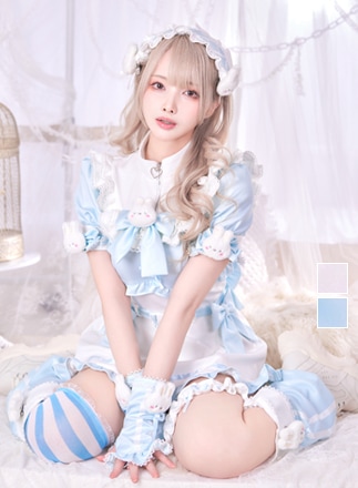 【即日発送】..天使界隈..ミニうさフレンズドリーミーメイド《ハロウィンコスプレ6点セット》【Malymoon/マリームーン】【10090】