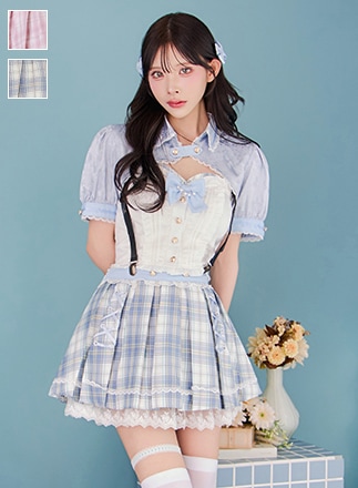 【即日発送】チャイナシルエットキャンディパール制服《オリジナルコスプレ10点セット》【Malymoon/マリームーン】【10245】