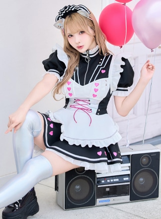 【malymoon】メイド ウエイトレス ホワイト 衣装 仮装 マリームーン 楽天市場】[正規品]【即納】コスプレ メイド ウエイトレス