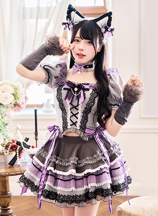 グレー×チェックは予約】マスキュリンバニースーツ《オリジナル