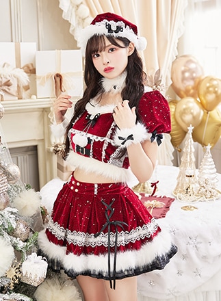 即日発送】もこもこベアチャイナ《ハロウィンコスプレ7点セット