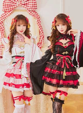 【予約-12月下旬頃より順次発送予定】フェアリースリーブ巫女ドレス《オリジナルコスプレ7点セット》【Malymoon/マリームーン】【CS25196】