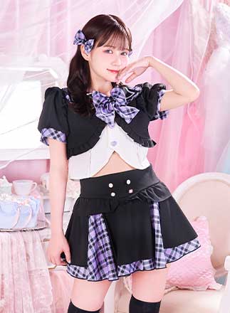 訳あり品※】【即納】アイドルチェック制服コスチューム《オリジナル