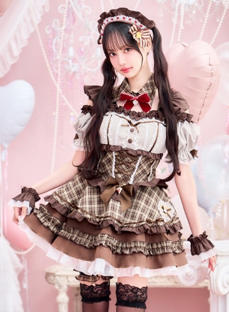 【予約-5月中旬頃より順次発送予定】【中村里砂着用】ショコラモカミルフィーメイド《バレンタインコスプレ10点セット》【Malymoon/マリームーン】【CS25153】