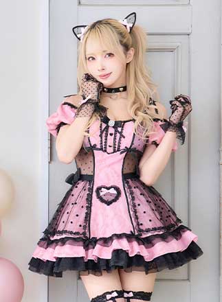 即日発送】【中村里砂着用】ミルクパールストロベリーハートメイド