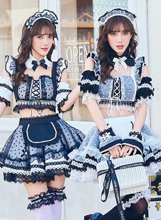 即日発送】ガーリーチェックパンククラッシュメイド《オリジナル