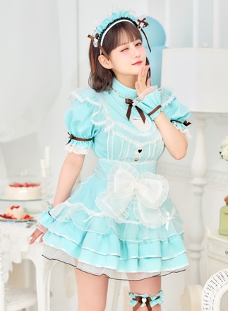 【即日発送】【佐藤ノア着用】ラブチュールチョコミントメイド《ホワイトデーコスプレ9点セット》【Malymoon/マリームーン】【CS25158-2】