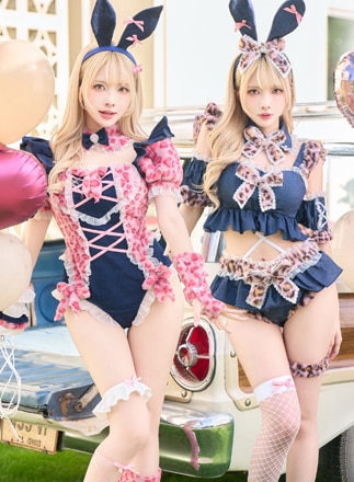 【セパレートタイプは予約】レオパードギャルバニー《オリジナルコスプレ7-11点セット》【Malymoon/マリームーン】【CS25186】【CS25187】