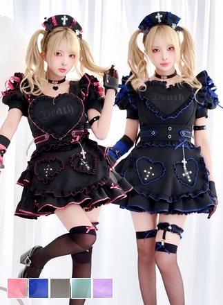 一部予約】ハートヴァンパイアナース《オリジナルコスプレ15点セット
