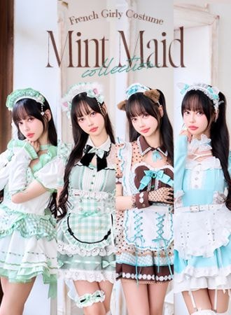 予約】【中村里砂着用】《mint》フレンチガーリーメイド＆キャット