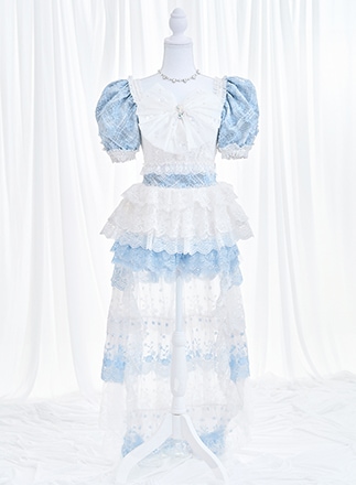 【2～5営業日で発送】【セレモニーコスチューム】アイスブループリンセスドレス【CC26004】